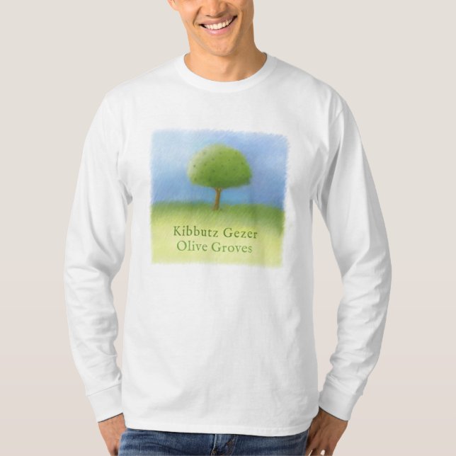 Camiseta Kibbutz Gezer Olive Groves (Anverso)