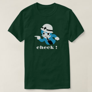Camiseta Kibo-chan pointing and checking