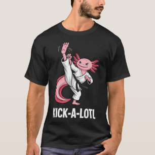 Camiseta Kick-Alotl Divertido Axolotl Karate Artes Marciale