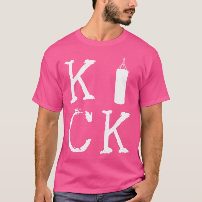 Camiseta Kick Boxing Kickboxer Bag Combat Sports Kickboxing (Anverso)