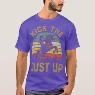 Camiseta Kick The Dust Up Western Rodeo Cowboy Música Count
