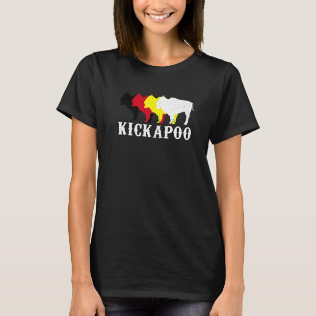 Camiseta Kickapoo Tribe Nation Native Mexican Indian Medici (Anverso)