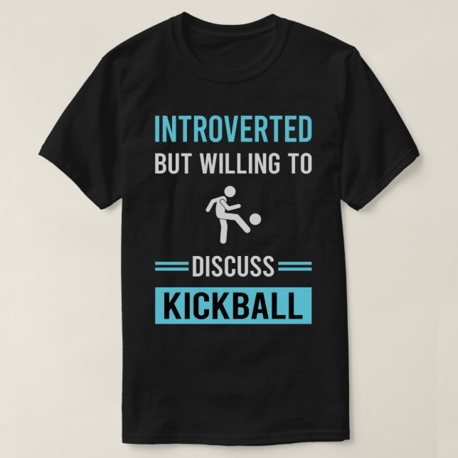 Camiseta Kickball introvertido (Diseño del anverso)