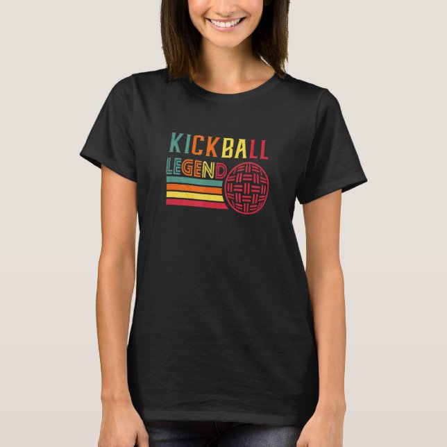 Camiseta Kickball Legend Team Kickball Player Ball (Anverso)