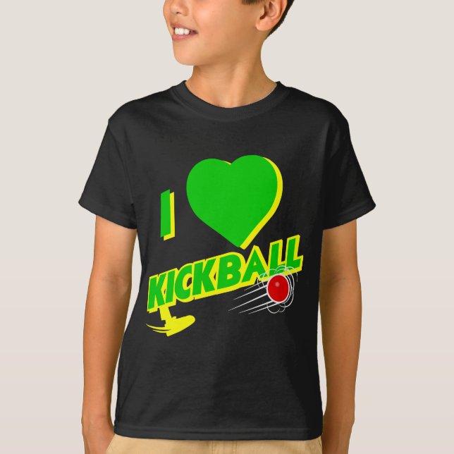 Camiseta kickball, verde (Anverso)