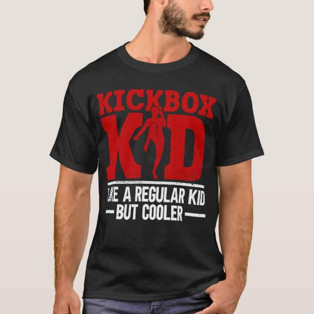 Camiseta Kickbox Kid - Like A Regular Kid But Cooler - (Anverso)