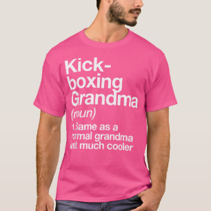 Camiseta Kickboxing Abuela Definición Deportes divertidos