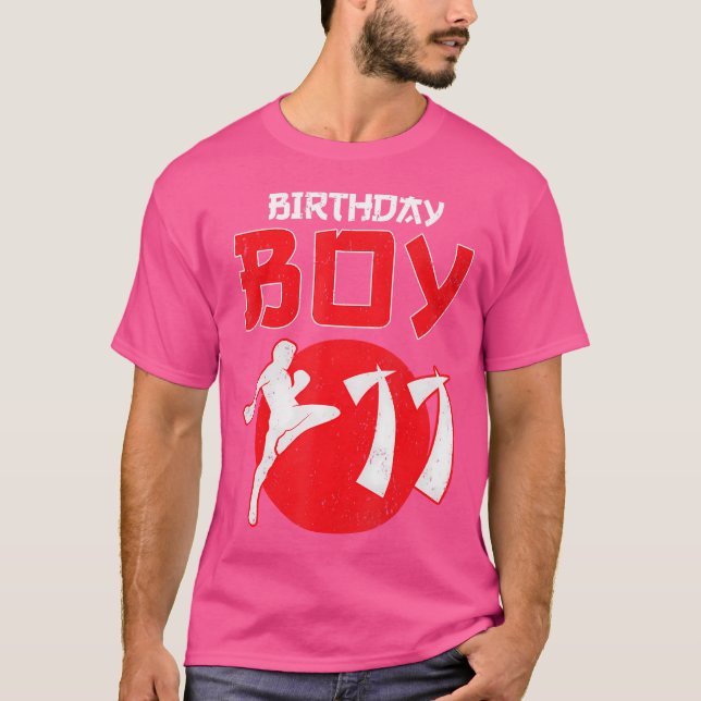 Camiseta Kickboxing Artes Marciales de cumpleaños de 11 año (Anverso)
