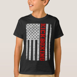 Camiseta Kickboxing Bandera Americana 4 de Julio Patriótico