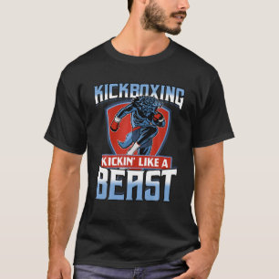 Camiseta Kickboxing Como Una Bestia O Kickin Como Una Besti