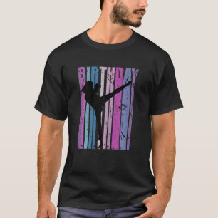 Camiseta Kickboxing Cumpleaños Mujeres Kickboxer Retro Vint