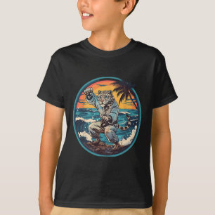 Camiseta Kickboxing de Naturaleza Leopardo de Judo Taekwond