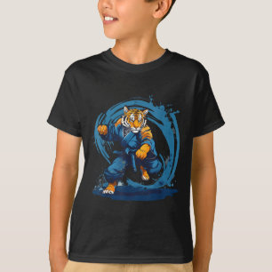 Camiseta Kickboxing de Tigre de Judo Taekwondo Artes Marcia