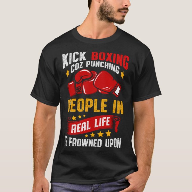 Camiseta Kickboxing Divertido  (Anverso)