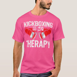 Camiseta Kickboxing es mi terapia Mma Kickboxing Kickboxer