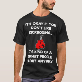 Camiseta Kickboxing Gift Gracioso Smart Kickboxer