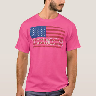 Camiseta Kickboxing Kickboxer, bandera estadounidense de Es
