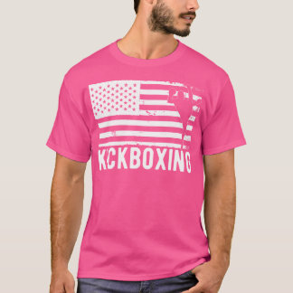 Camiseta Kickboxing Kickboxer, bandera estadounidense de Es