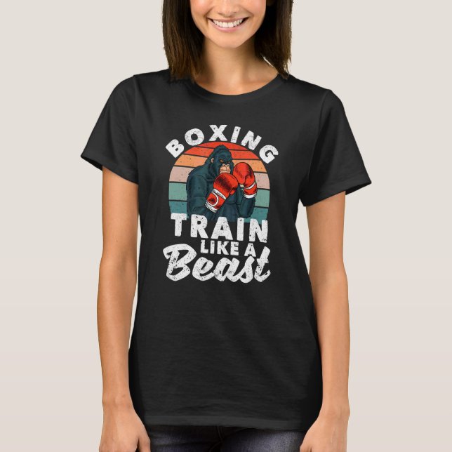 Camiseta Kickboxing Kickboxer Un Tren De Boxeo De Boxeo De  (Anverso)