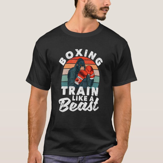 Camiseta Kickboxing Kickboxer Un Tren De Boxeo De Boxeo De  (Anverso)