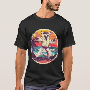 Camiseta Kickboxing Lémur Taekwondo Karate MMA Divertido