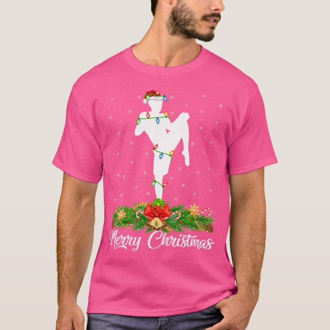 Camiseta Kickboxing Lover coincide con Santa Hat Kickboxing (Anverso)