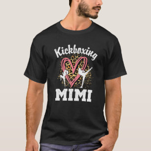 Camiseta Kickboxing Mimi Leopard Heart Grandma Premium