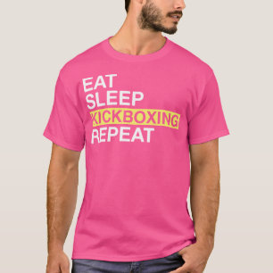 Camiseta Kickboxing Para Kickboxer Come Sleep Kickboxing Re
