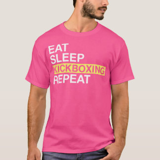 Camiseta Kickboxing Para Kickboxer Come Sleep Kickboxing Re