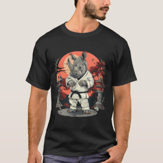 Camiseta Kickboxing Rhino Taekwondo Karate MMA Divertido