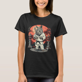 Camiseta Kickboxing Rhino Taekwondo Karate MMA Divertido
