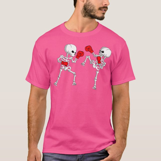Camiseta Kickboxing Skeleton Kickboxer Boxing Mma (Anverso)