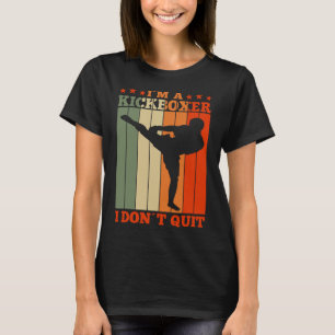 Camiseta Kickboxing Soy un kickboxer no renuncio Retro
