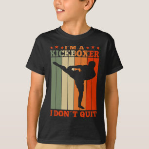 Camiseta Kickboxing soy una kickboxer no renuncio retro