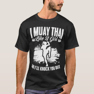 Camiseta Kickboxing Tailandia Mma Boxeo Tailandés Chica Mua