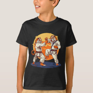 Camiseta Kickboxing Tigre Karate Jiu-Jitsu Taekwondo Judo