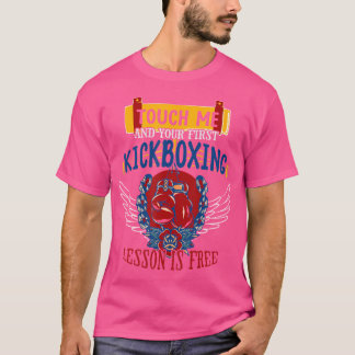 Camiseta Kickboxing Tócame y tu primera lección es gratis