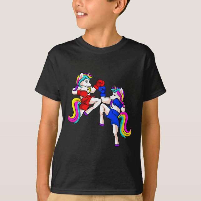 Camiseta Kickboxing Unicorn Kickboxer Mma  (Anverso)