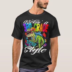 Camiseta Kickin' It 3rd Grade Style Back To School Monster 