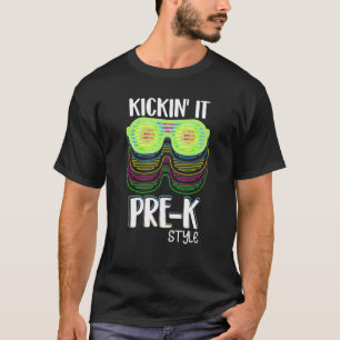 Camiseta Kickin It Pre K Style De vuelta a la escuela de lo