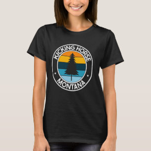 Camiseta Kicking Horse Montana MT USA Orgullo de la Ciudad 