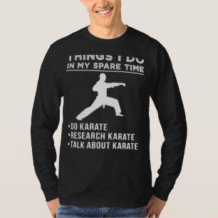 Camiseta Kicks and Chats sobre el karate: Desata tu araña m