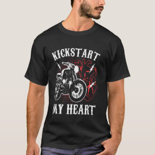 Camiseta Kickstart My Heart Motorcycle Rider Motorbike
