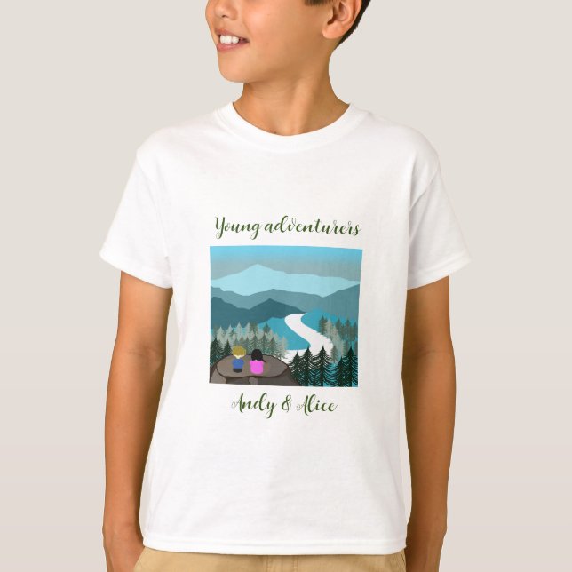 Camiseta kid Adventurer Nature Lover (Anverso)