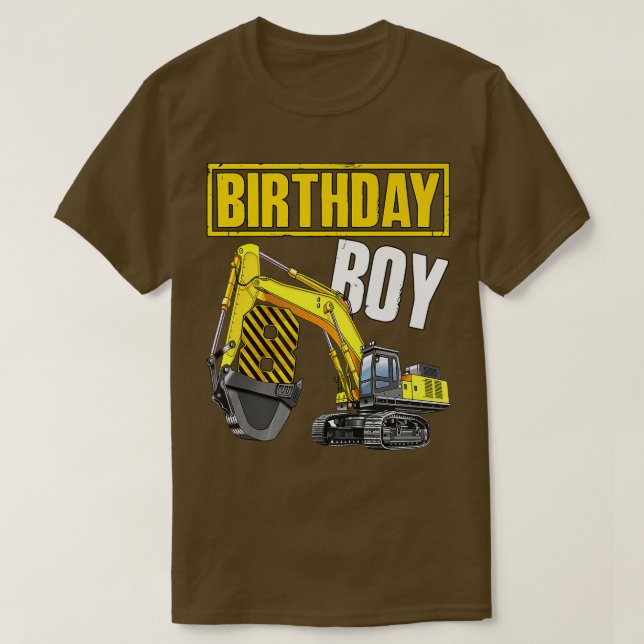 Camiseta Kid Birthday Boy 8th Vehicle 8 Years Old Construct (Diseño del anverso)