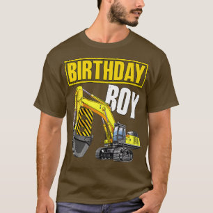Camiseta Kid Birthday Boy 8th Vehicle 8 Years Old Construct
