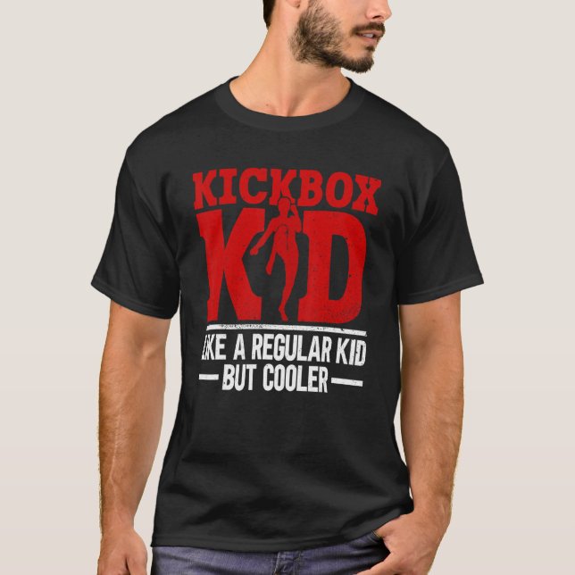 Camiseta Kid De Kickbox Como Un Niño Común Pero Un Kickbo F (Anverso)