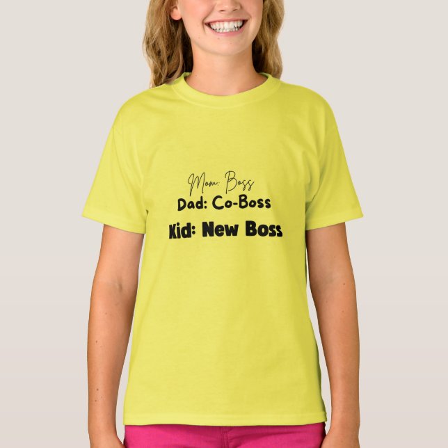 Camiseta Kid: New Boss (Anverso)
