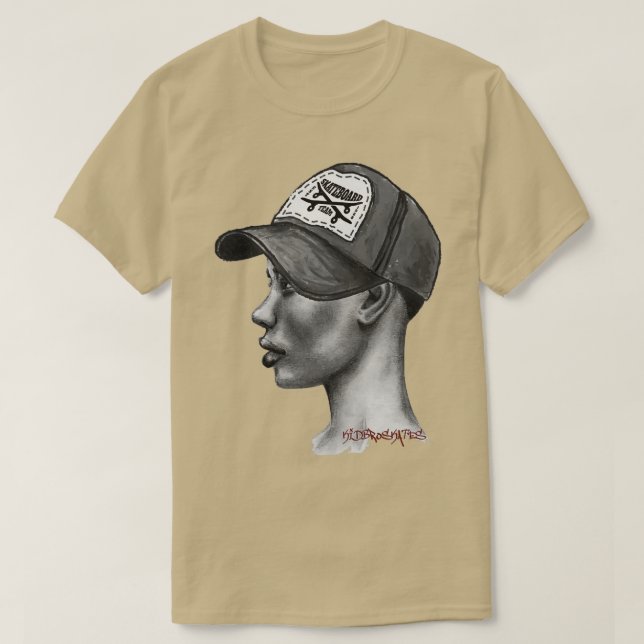 Camiseta KIDBROSKATES Skater Skateboarding Art (Diseño del anverso)