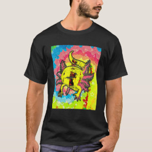 Camiseta Kidcore Aesthetic Axolotl Mexicano Salamander 80 s